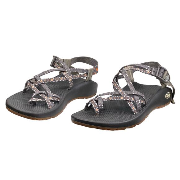 Chaco Women’s Z/X 2 Grey Gold Strappy Trail Hiking Sandals Size US 10 - Picture 6 of 10